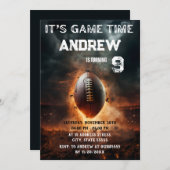 Einladung des American Football (Vorne/Hinten)