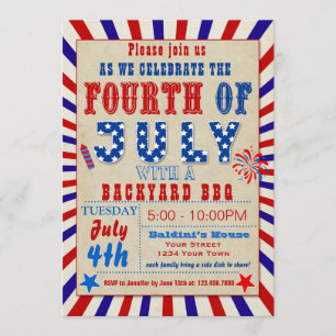 Einladung des Amerikanische Unabhängigkeitstag GRI