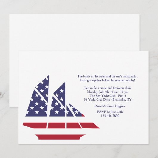 Einladung des amerikanischen Stolzes (Vorne/Hinten)