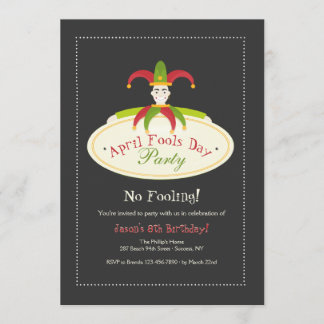 Einladung des Aprilscherzes Tages