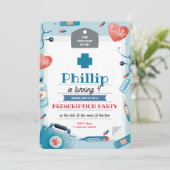 Einladung des Arztes für Kinder (Stehend Vorderseite)