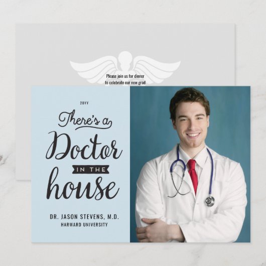 Einladung des Arztes im Abschluss (Vorne/Hinten)