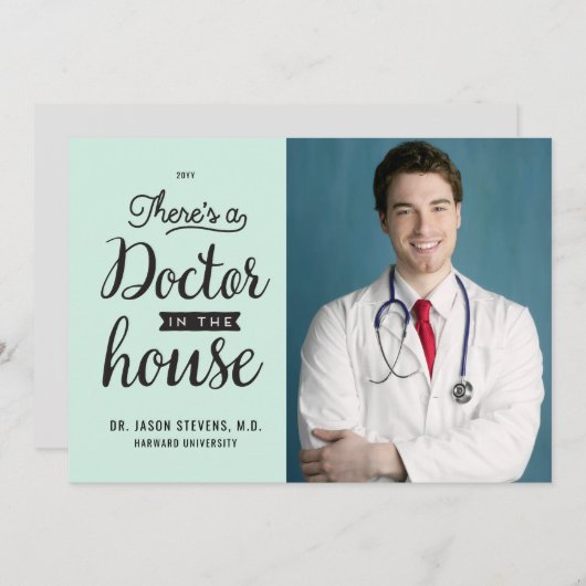 Einladung des Arztes im Abschluss (Vorne/Hinten)