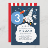 Einladung des Astronautenraketenraumschiffs (Vorne/Hinten)