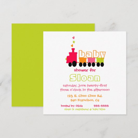 Einladung des Babytrainings (Vorne/Hinten)