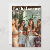 Einladung des Bachelorette Weekend Magazine (Vorderseite)