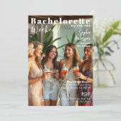 Einladung des Bachelorette Weekend Magazine (Stehend Vorderseite)