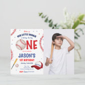 Einladung des Baseball-Fotos (Stehend Vorderseite)