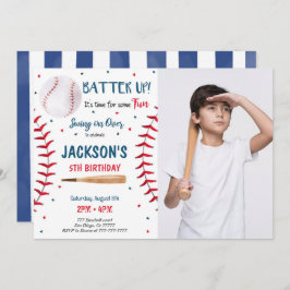 Einladung des Baseball-Fotos