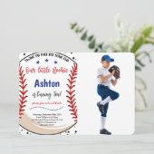 Einladung des Baseball-Fotos (Stehend Vorderseite)