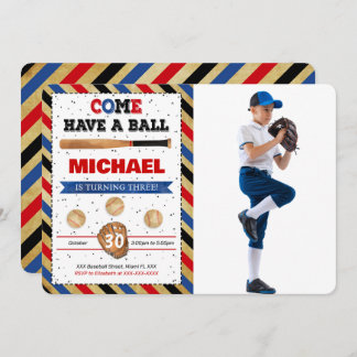 Einladung des Baseball-Fotos