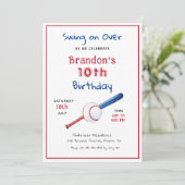 Einladung des Baseball Sports Kindergeburtstag (Stehend Vorderseite)