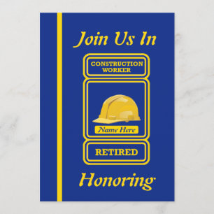 Einladung des Bauarbeiters zur Ruhestandsregelung