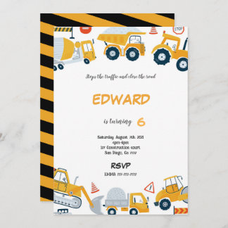 Einladung des Baumeisters am 7. Geburtstag