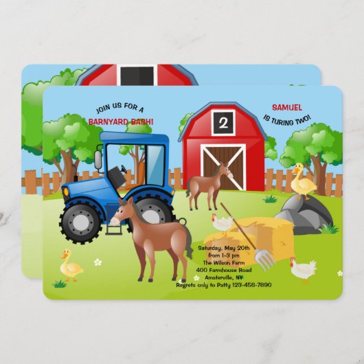 Einladung des Betriebs (Vorne/Hinten)