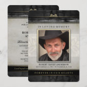 Einladung des Black Gold-Zeitgenössischen Gedenkdi (Vorne/Hinten)