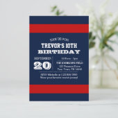 Einladung des Blue and Red Teams zum Geburtstag (Stehend Vorderseite)