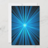 Einladung des Blue Laser Tag Party (Rückseite)