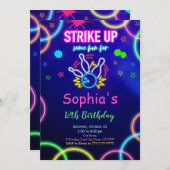 EINLADUNG DES Bowlings (Vorne/Hinten)