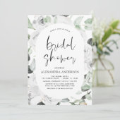 Einladung des Brautparty "Weiße Rosen" (Stehend Vorderseite)