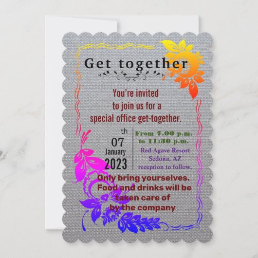 Einladung des Büros (Vorderseite)