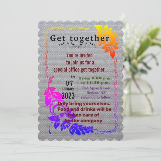 Einladung des Büros (Stehend Vorderseite)