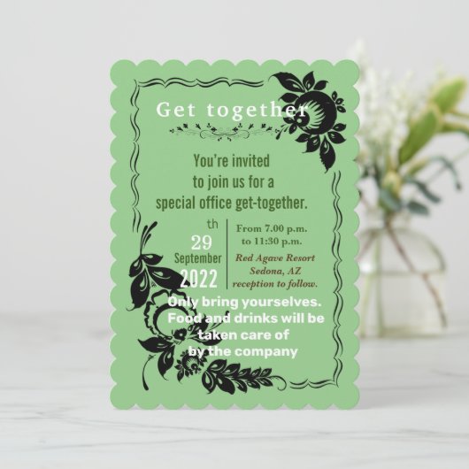 Einladung des Büros (Stehend Vorderseite)