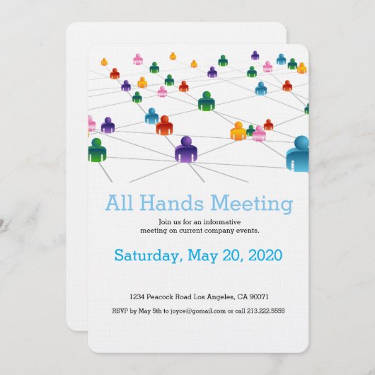 Einladung des Business Network Teams (Vorne/Hinten)