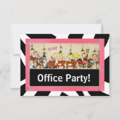 Einladung des Business Office-Party zu harten Arbe (Vorderseite)