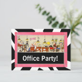 Einladung des Business Office-Party zu harten Arbe (Stehend Vorderseite)