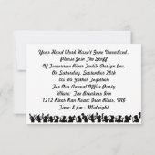 Einladung des Business Office-Party zu harten Arbe (Rückseite)