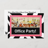 Einladung des Business Office-Party zu harten Arbe (Vorne/Hinten)