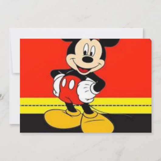 Einladung des Cartoon (Rückseite)