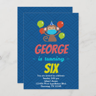 Einladung des Cartoon für die Maske von Kleinkinde