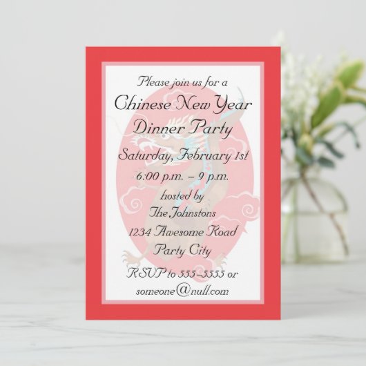 Einladung des chinesischen Drachen (Stehend Vorderseite)