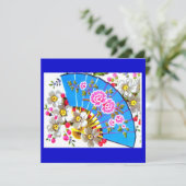 Einladung des chinesischen Lüfters (Stehend Vorderseite)