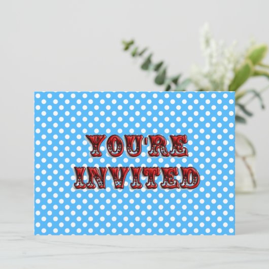 Einladung des Circus Tickets (Stehend Vorderseite)