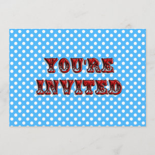 Einladung des Circus Tickets