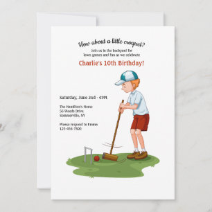 Einladung des Croquet Player