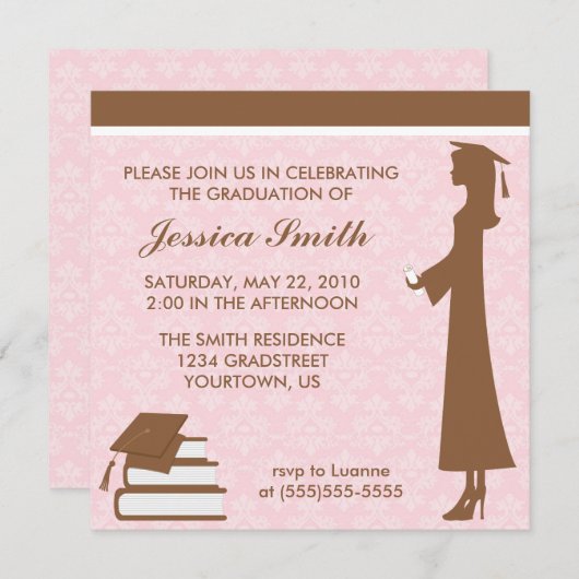 Einladung des Damaskus-Abschlusses (Vorne/Hinten)