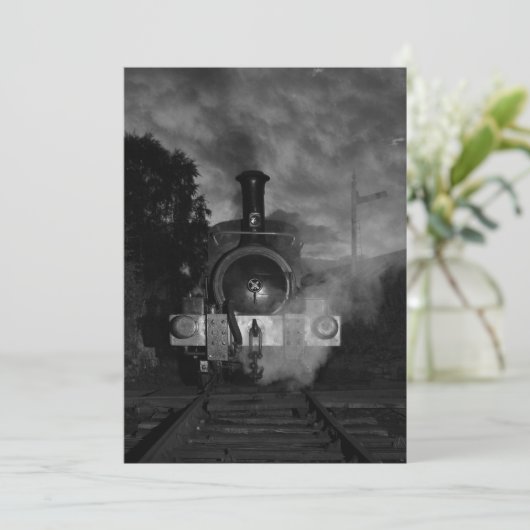 Einladung des Dampfes Motor (Stehend Vorderseite)