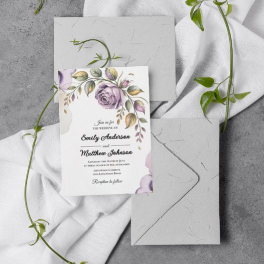 Einladung des Designers zur Lila Rose