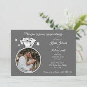 Einladung des Diamond Ring Foto (Stehend Vorderseite)