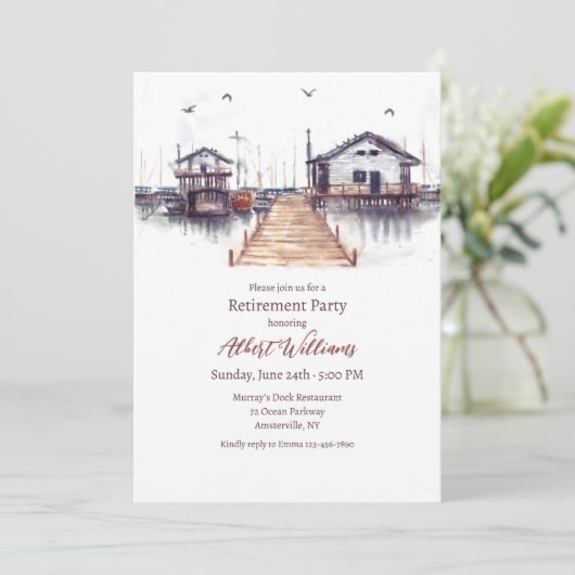 Einladung des Docks (Stehend Vorderseite)