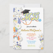 Einladung des Doktor MD-Abschlusses von Hippie 60  (Vorderseite)