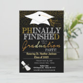 Einladung des Doktoranden-Abschlusses (Stehend Vorderseite)