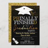 Einladung des Doktoranden-Abschlusses (Vorne/Hinten)