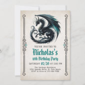 Einladung des Dragon Boy zum Geburtstag (Vorderseite)