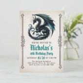 Einladung des Dragon Boy zum Geburtstag (Stehend Vorderseite)