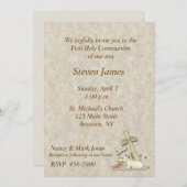 Einladung des ersten Kommunion Lamb (Vorne/Hinten)